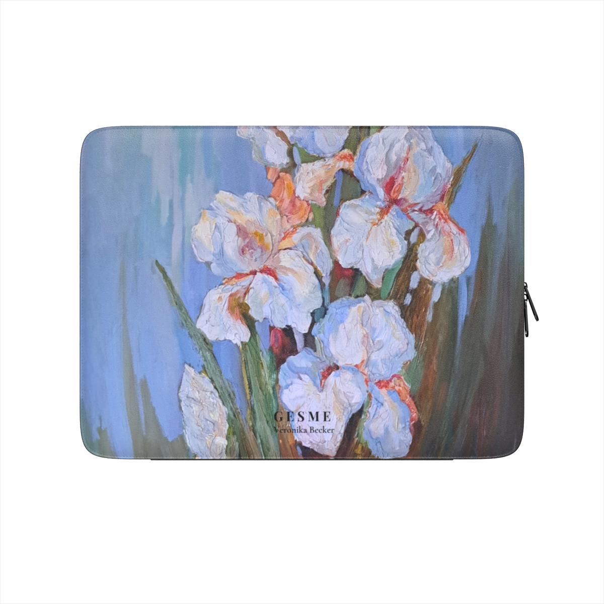 White Irises Premium Laptop Sleeve