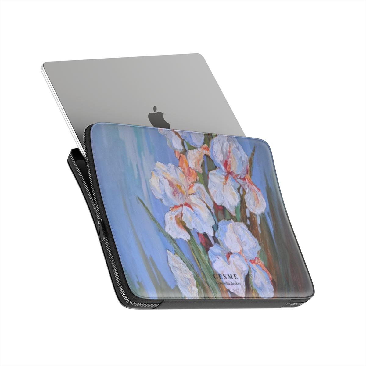 White Irises Premium Laptop Sleeve