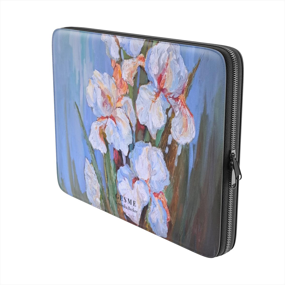 White Irises Premium Laptop Sleeve