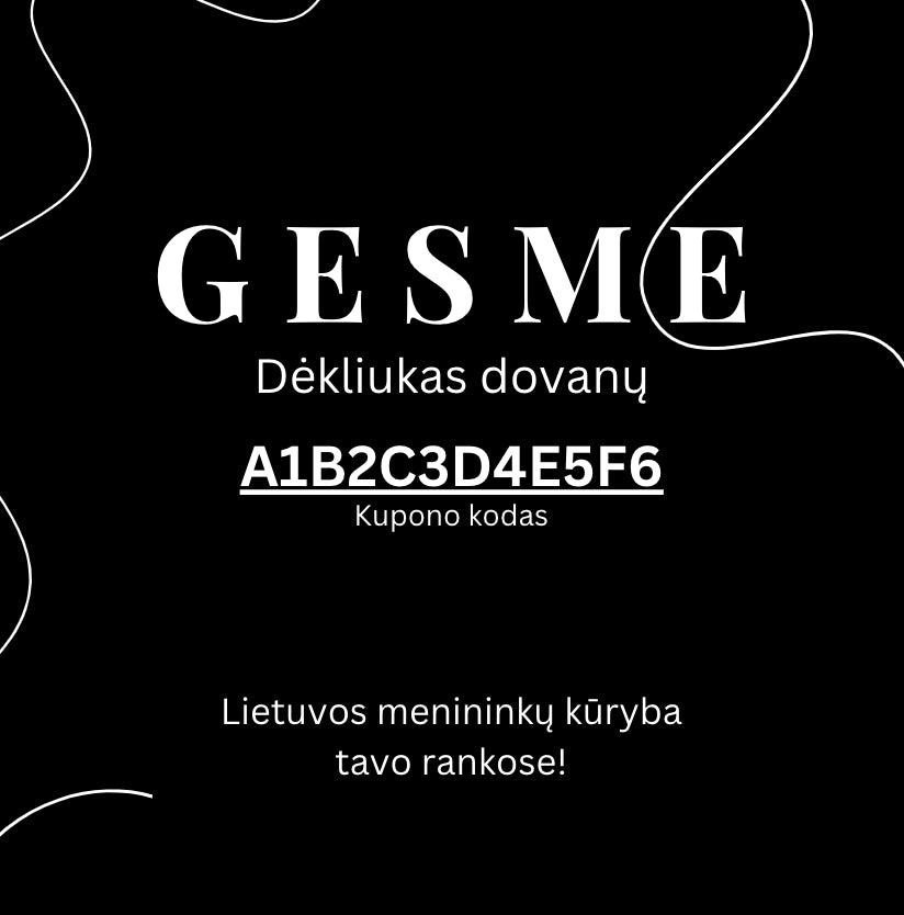 GESME Dovanų Kuponas Fizinis